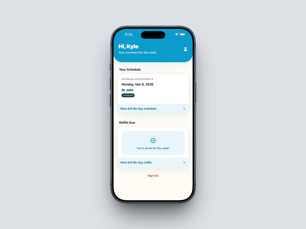 Zealthy Care Portal screenshot